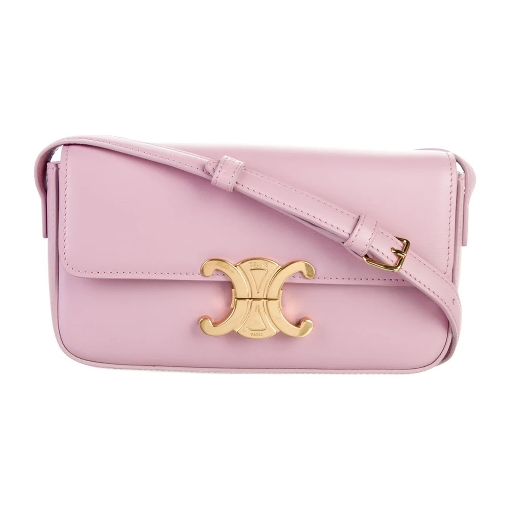 Celine Triomphe Shoulder Bag Pink